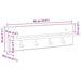 Răcător de paltoane montat pe perete Alb 60 x 10,5 x 18 cm - WALTI WALTI