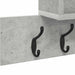 Răcător de paltoane montat pe perete cu raft Gri din beton - WALTI WALTI