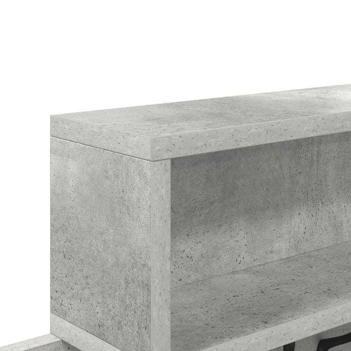 Răcător de paltoane montat pe perete cu raft Gri din beton - WALTI WALTI