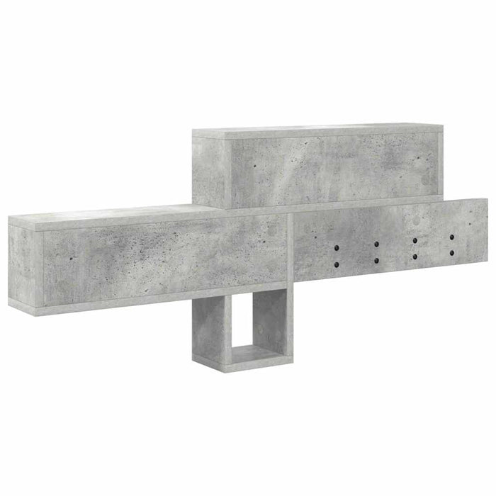 Răcător de paltoane montat pe perete cu raft Gri din beton - WALTI WALTI