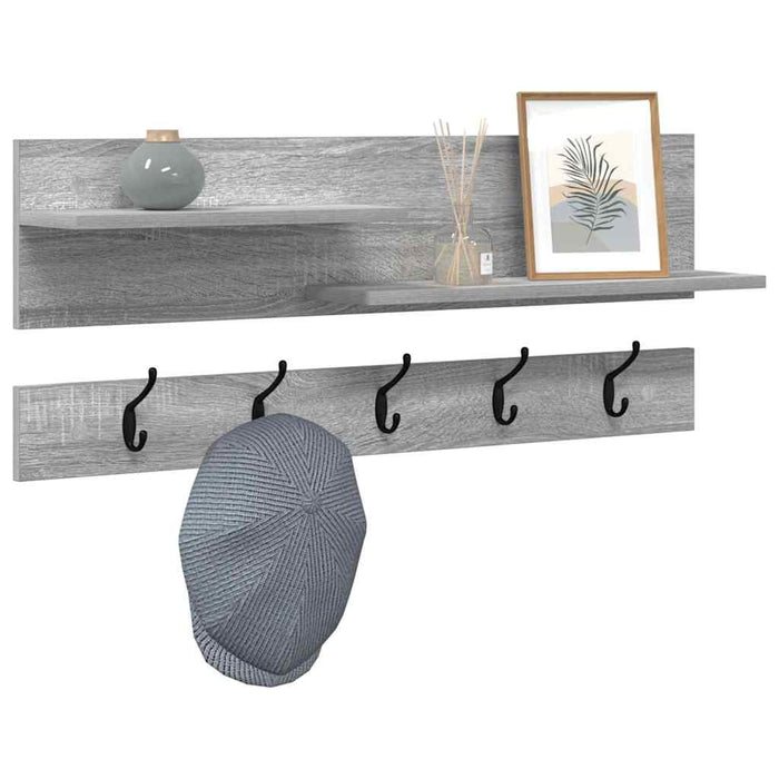 Răcător de paltoane montat pe perete Gri Sonoma 90 x 15 x 36 cm - WALTI WALTI