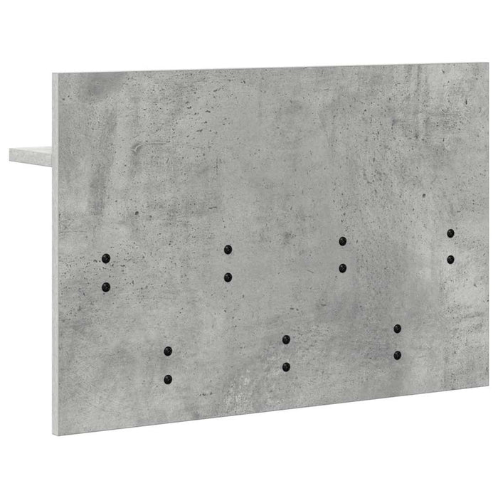 Răcător de paltoane montat pe perete cu raft Gri din beton - WALTI WALTI