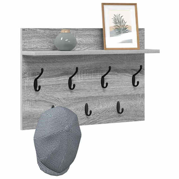 Răcător de paltoane montat pe perete Gri Sonoma 60 x 40 x 12 cm - WALTI WALTI