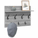 Răcător de paltoane montat pe perete Gri Sonoma 60 x 40 x 12 cm - WALTI WALTI