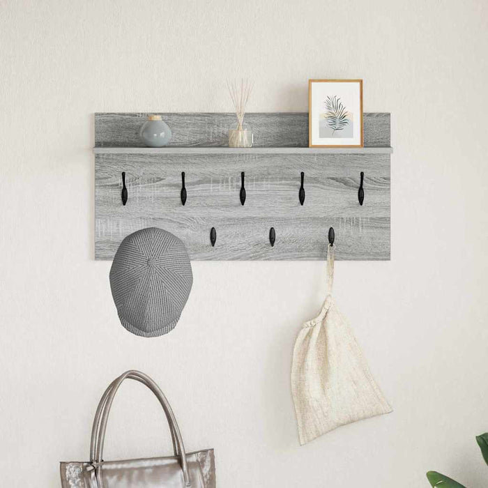Răcător de paltoane montat pe perete Gri Sonoma 80 x 40 x 12 cm WALTI