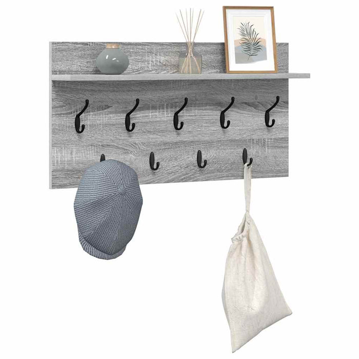 Răcător de paltoane montat pe perete Gri Sonoma 80 x 40 x 12 cm WALTI