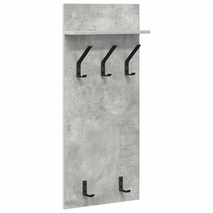 Răcător de paltoane montat pe perete cu raft Gri din beton - WALTI WALTI