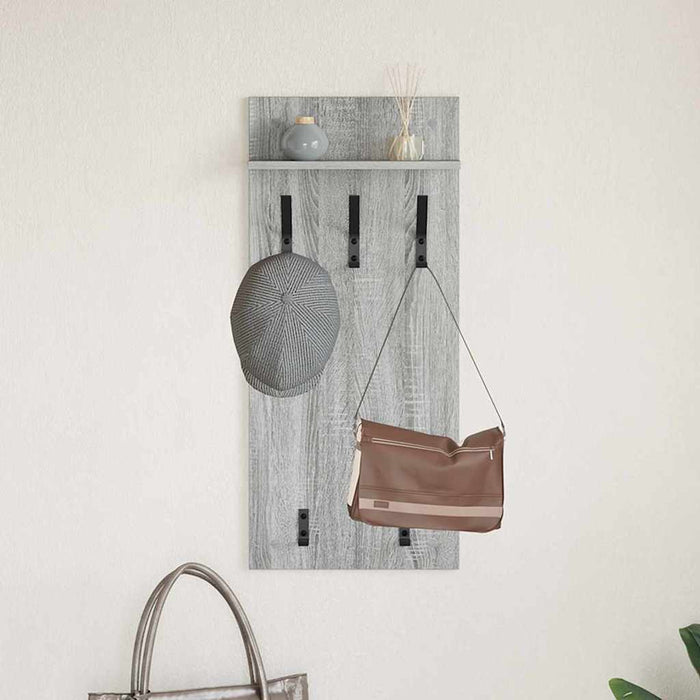 Răcător de paltoane montat pe perete Gri Sonoma 40 x 10 x 90 cm - WALTI WALTI