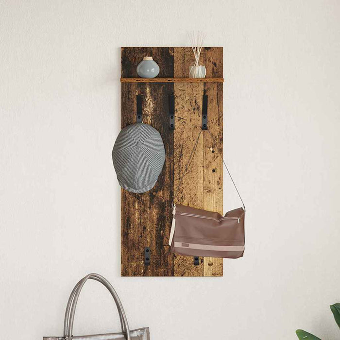 Răcător de paltoane montat pe perete Lemn vechi 40 x 10 x 90 cm - WALTI WALTI