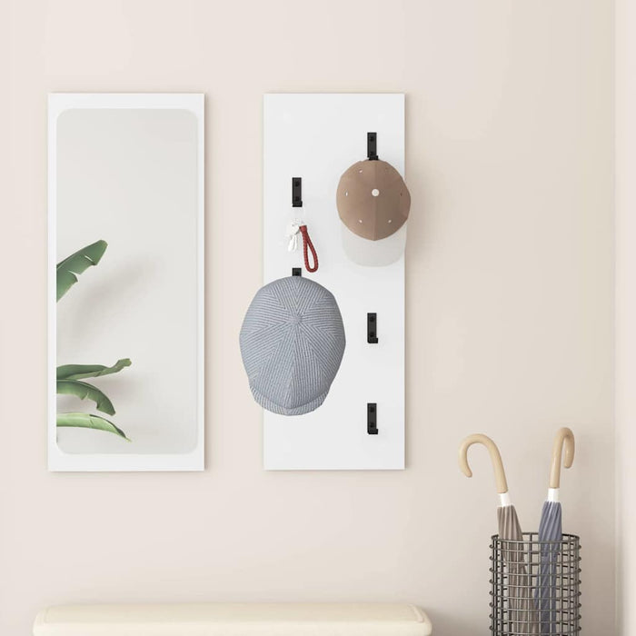 Răcător de paltoane montat pe perete Alb 30 x 1,5 x 80 cm - WALTI WALTI