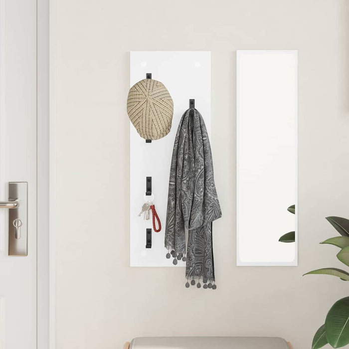 Răcător de paltoane montat pe perete Alb 30 x 1,5 x 80 cm - WALTI WALTI