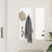 Răcător de paltoane montat pe perete Alb 30 x 1,5 x 80 cm - WALTI WALTI