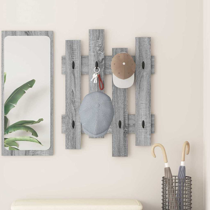 Răcător de paltoane montat pe perete Gri Sonoma 60 x 3 x 82 cm - WALTI WALTI