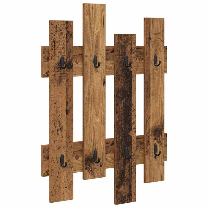 Răcător de paltoane montat pe perete Lemn vechi 60 x 3 x 82 cm - WALTI WALTI