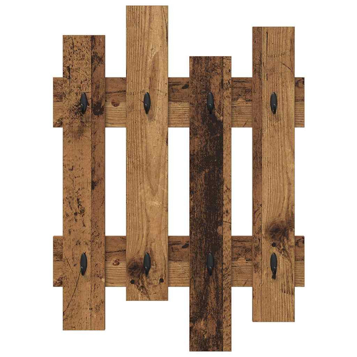 Răcător de paltoane montat pe perete Lemn vechi 60 x 3 x 82 cm - WALTI WALTI