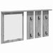 Răcător de paltoane montat pe perete sonoma gri 85 x 10 x 45 cm - WALTI WALTI