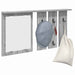 Răcător de paltoane montat pe perete sonoma gri 85 x 10 x 45 cm - WALTI WALTI