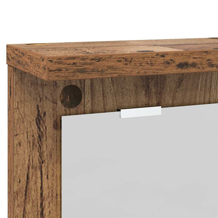Răcător de paltoane montat pe perete Lemn vechi 85 x 10 x 45 cm - WALTI WALTI