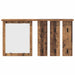 Răcător de paltoane montat pe perete Lemn vechi 85 x 10 x 45 cm - WALTI WALTI