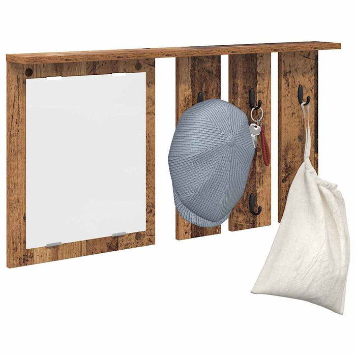 Răcător de paltoane montat pe perete Lemn vechi 85 x 10 x 45 cm - WALTI WALTI
