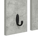 Răcător de paltoane montat pe perete Gri beton 84 x 10 x 80 cm - WALTI WALTI