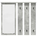 Răcător de paltoane montat pe perete Gri beton 84 x 10 x 80 cm - WALTI WALTI