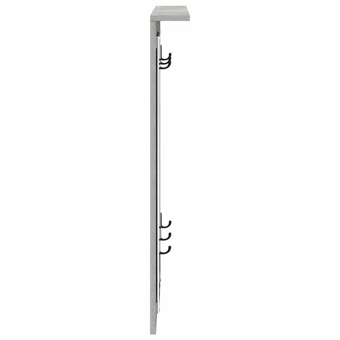 Răcător de paltoane montat pe perete Gri beton 84 x 10 x 80 cm - WALTI WALTI
