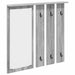 Răcător de paltoane montat pe perete sonoma gri 84 x 10 x 80 cm - WALTI WALTI