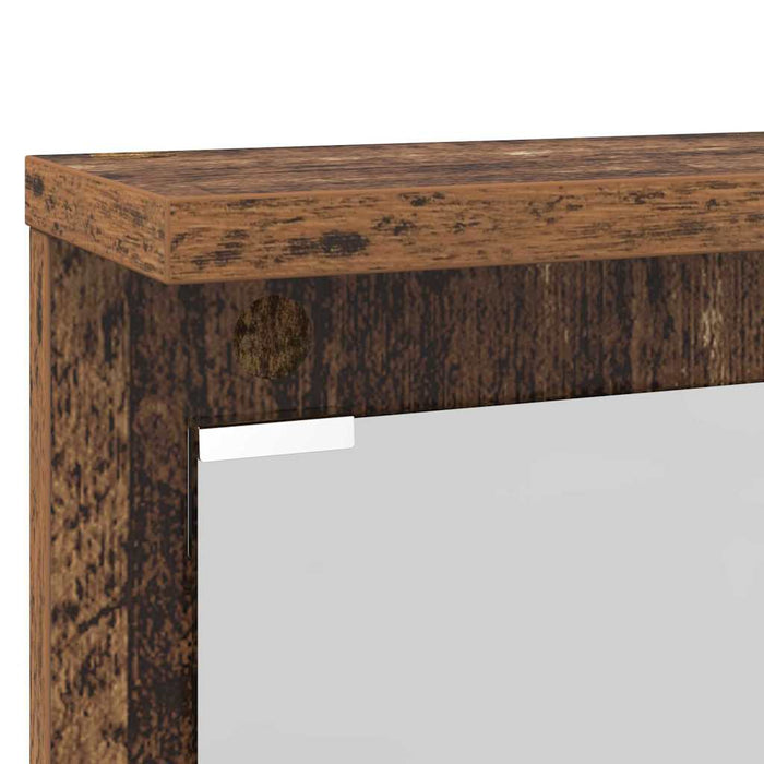Răcător de paltoane montat pe perete Lemn vechi 84 x 10 x 80 cm - WALTI WALTI