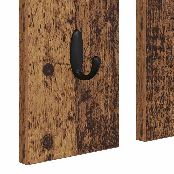 Răcător de paltoane montat pe perete Lemn vechi 84 x 10 x 80 cm - WALTI WALTI