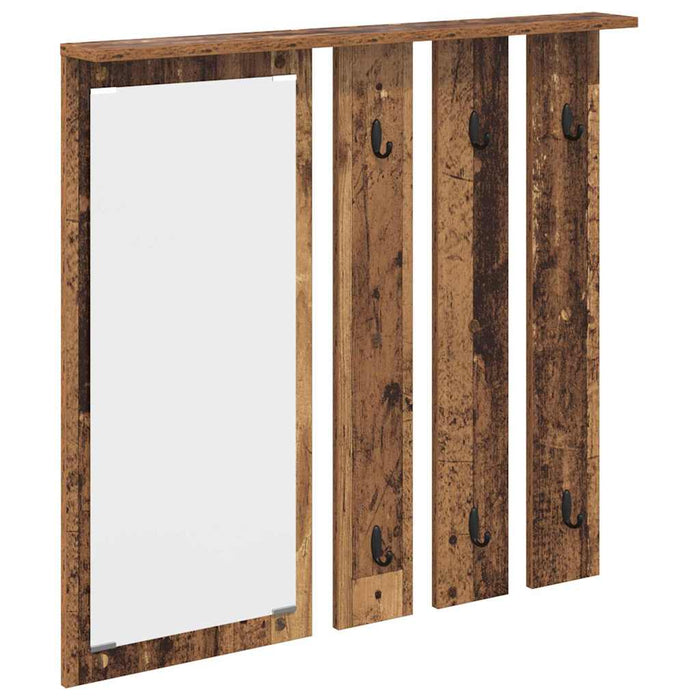 Răcător de paltoane montat pe perete Lemn vechi 84 x 10 x 80 cm - WALTI WALTI