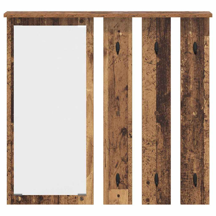 Răcător de paltoane montat pe perete Lemn vechi 84 x 10 x 80 cm - WALTI WALTI