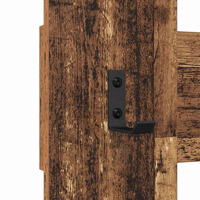 Răcător de paltoane montat pe perete Lemn vechi 65 x 3 x 100 cm WALTI