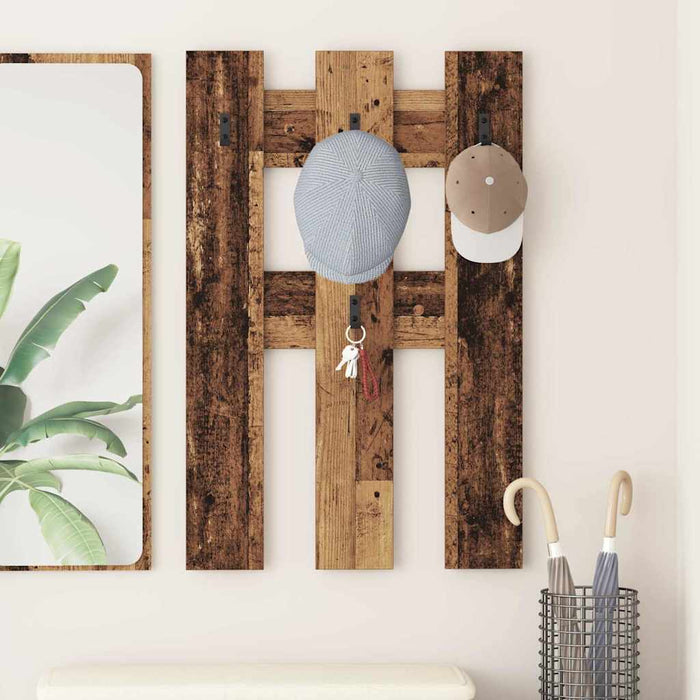 Răcător de paltoane montat pe perete Lemn vechi 65 x 3 x 100 cm WALTI