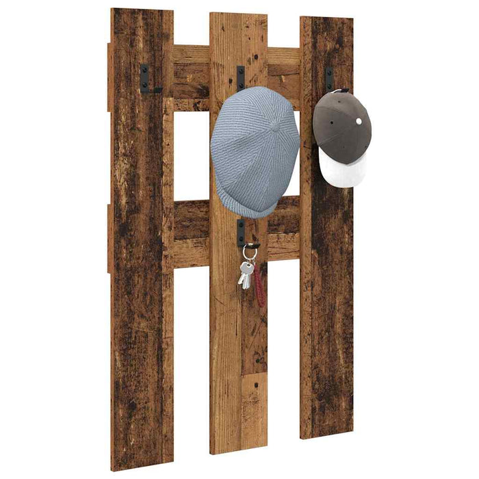 Răcător de paltoane montat pe perete Lemn vechi 65 x 3 x 100 cm WALTI