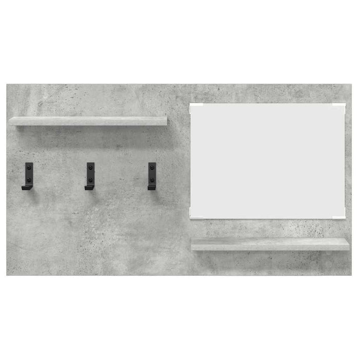 Răcător de paltoane montat pe perete cu raft Gri din beton - WALTI WALTI