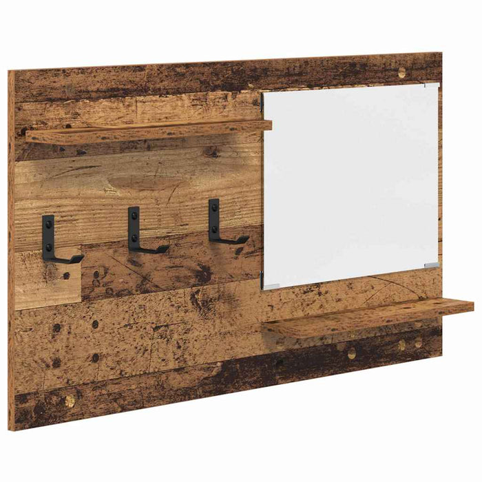 Răcător de paltoane montat pe perete Lemn vechi 90 x 10 x 50 cm - WALTI WALTI