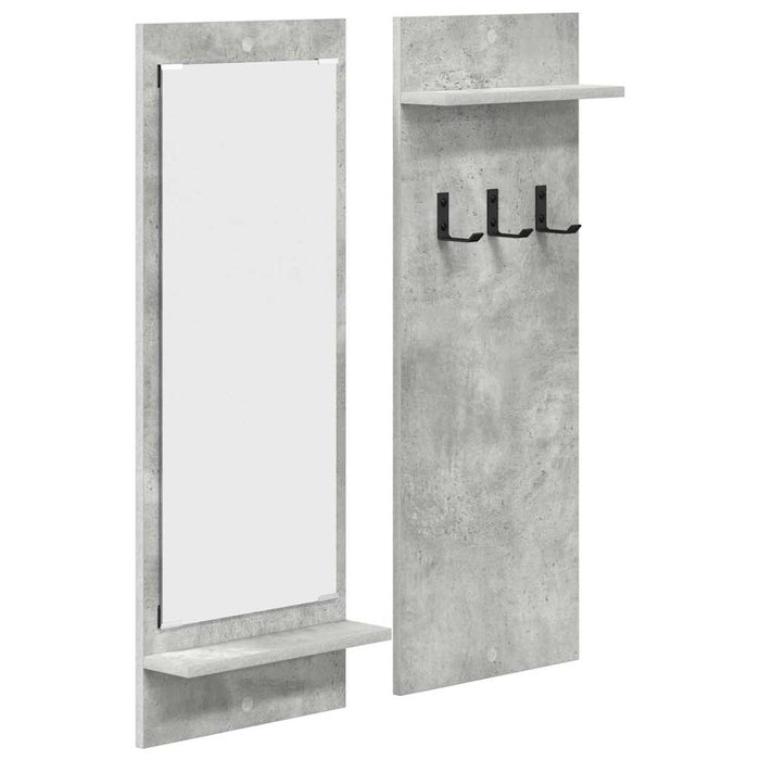 Răcător de paltoane montat pe perete cu raft Gri din beton - WALTI WALTI