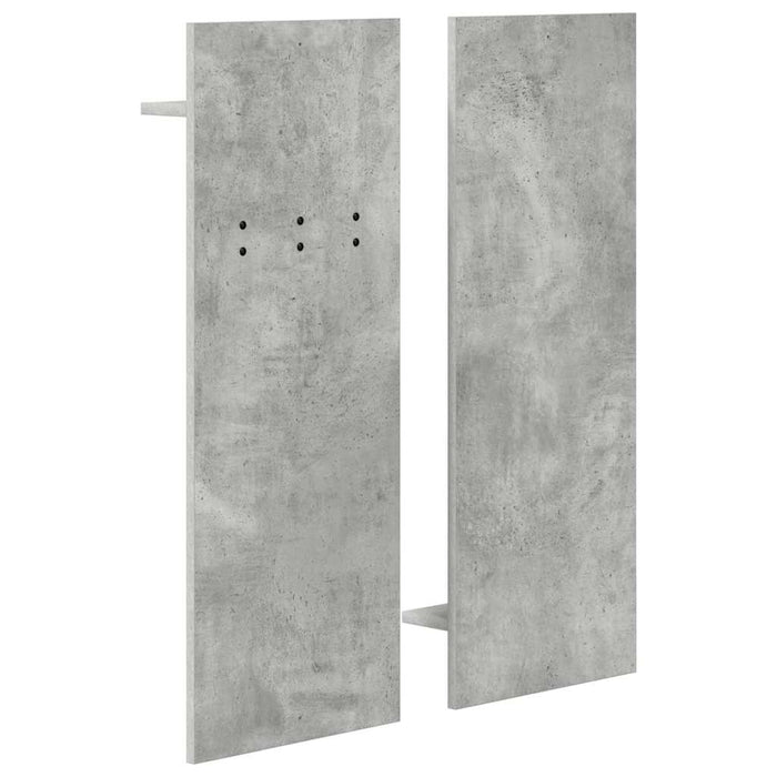Răcător de paltoane montat pe perete cu raft Gri din beton - WALTI WALTI