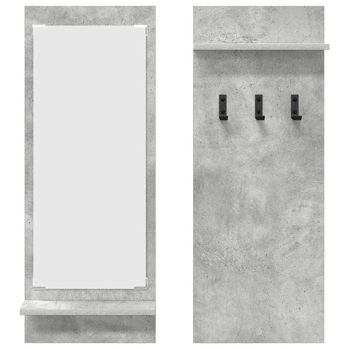 Răcător de paltoane montat pe perete cu raft Gri din beton - WALTI WALTI