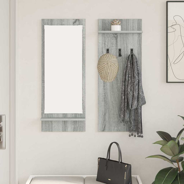 Răcător de paltoane montat pe perete Gri Sonoma 70 x 10 x 90 cm - WALTI WALTI