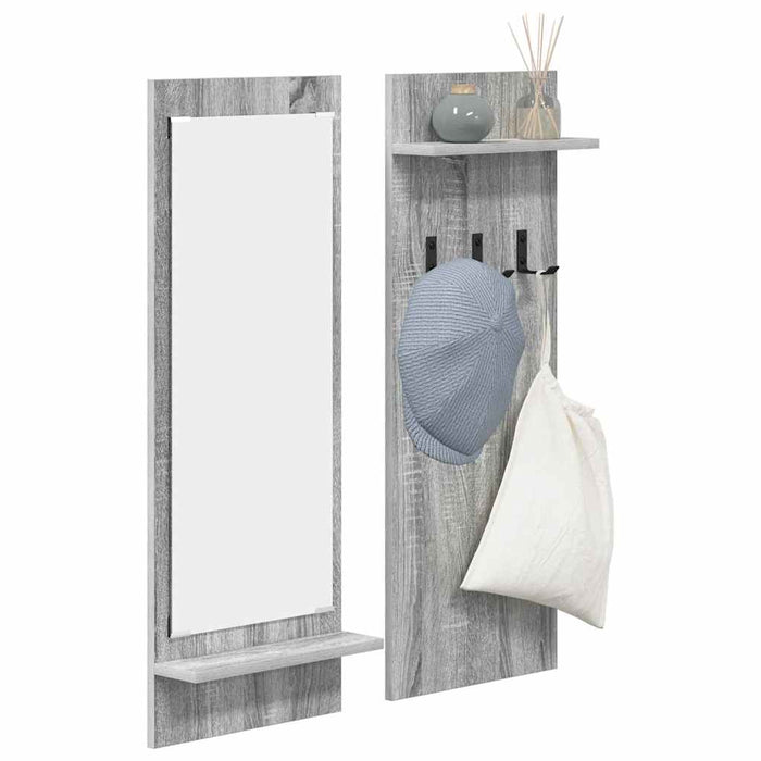 Răcător de paltoane montat pe perete Gri Sonoma 70 x 10 x 90 cm - WALTI WALTI