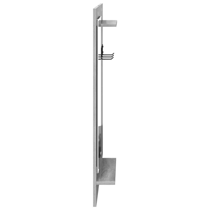 Răcător de paltoane montat pe perete Gri Sonoma 70 x 10 x 90 cm - WALTI WALTI