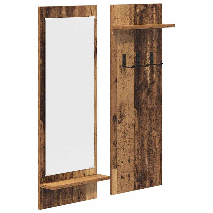 Răcător de paltoane montat pe perete Lemn vechi 70 x 10 x 90 cm - WALTI WALTI
