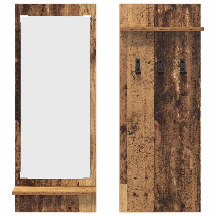 Răcător de paltoane montat pe perete Lemn vechi 70 x 10 x 90 cm - WALTI WALTI