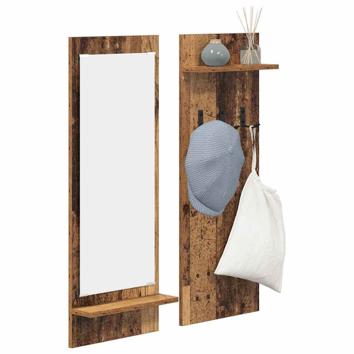 Răcător de paltoane montat pe perete Lemn vechi 70 x 10 x 90 cm - WALTI WALTI