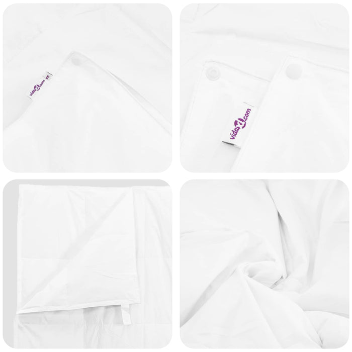 Duvet 2 în 1 cu pernă 2 pcs Alb Pene de rață - WALTI WALTI