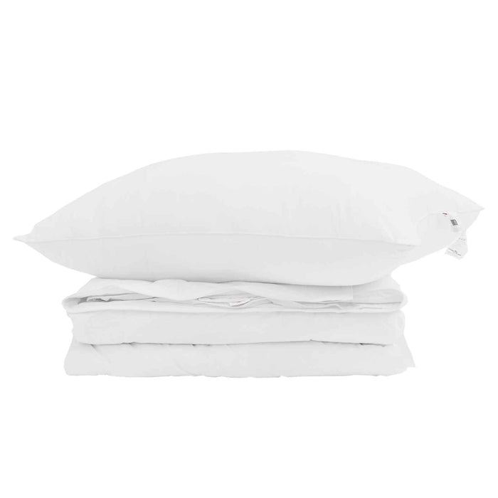 Duvet 2 în 1 cu pernă 2 pcs Alb Pene de rață - WALTI WALTI