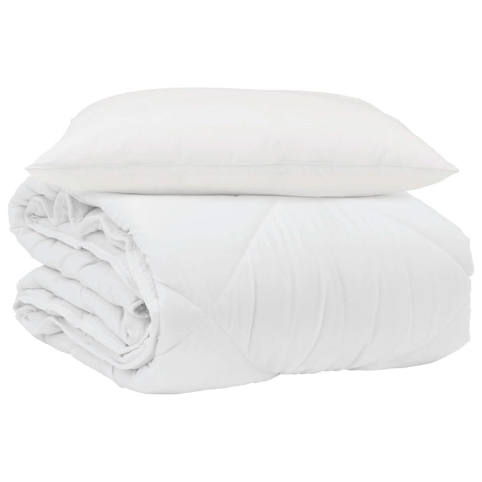 Pilotă de vară cu pernă 2 pcs Alb Microfibră - WALTI WALTI