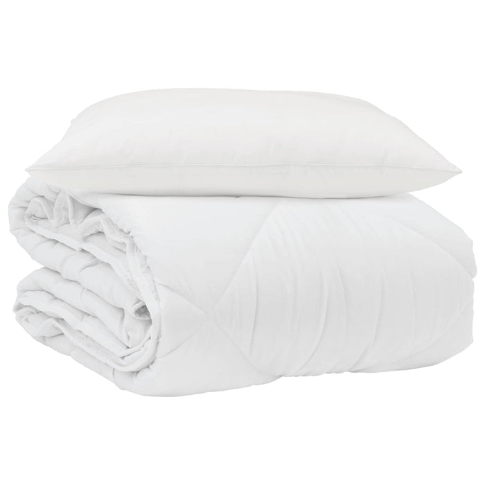 Pilotă de vară cu pernă 2 pcs Alb Microfibră - WALTI WALTI
